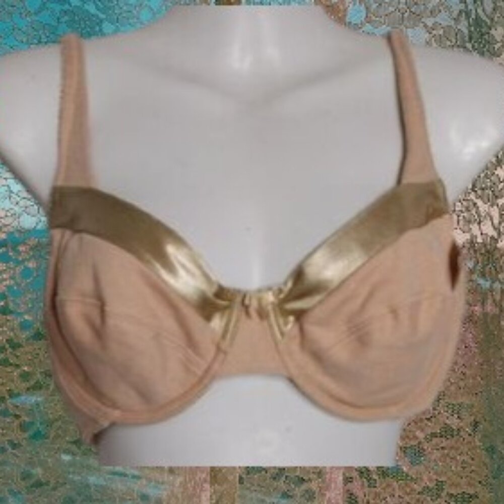 NWT Bestform Chic Tan and Gold Women's Bra Size 38B